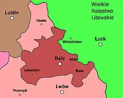 Mapa opisywanego kraju