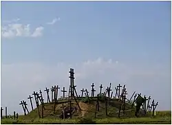 Kurhan upamiętniający bitwę na polach wsi Muhi