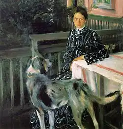 Portret żony Julii Kustodijewej (1903).