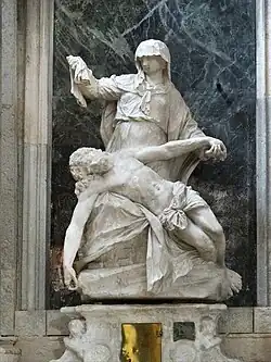 Giovanni Maria Morlaiter, grupa rzeźbiarska Pietà, marmur, XVIII w.