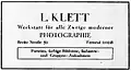 Zakład fotograficzny L. Kletta, Breite Straße 50