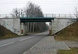 Wiadukt w ciągu LK181 nad drogą 494 w Pankach.
