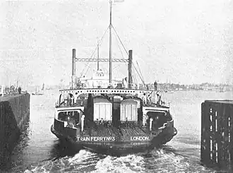 Należący do LNER prom kolejowy na trasie z Harwich do Zeebrugge (Belgia)