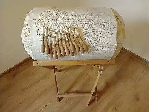 Bęben do tkania koronek