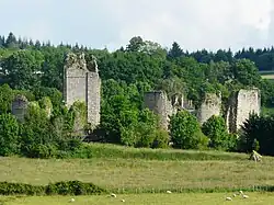 Zabytkowe ruiny Zamku Lastours (2016)