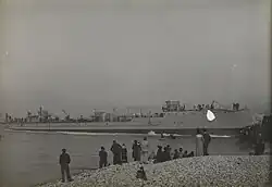 Wodowanie niszczyciela w Hawrze w 1912 roku