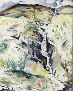 Pejzaż ze wzgórzem Nuolja koło Abisko, 1917