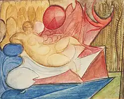 Leżący akt kobiecy, ok. 1922