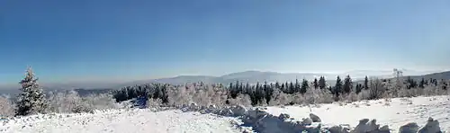 Widok z Leskowca we wrześniu