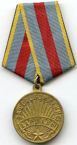 Radziecki Medal „Za wyzwolenie Warszawy”