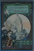 Okładka powieści Lichtenstein z 1826 z wizerunkiem zamku (1826)