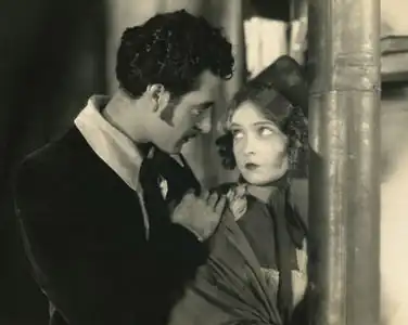 John Gilbert i Lillian Gish scena z filmu La Bohème, 1926