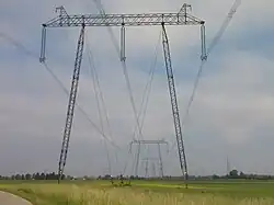 Linia energetyczna pod Małym Ubieszynem