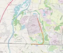 Mapa przebiegu linii kolejowej 987