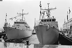 Holenderskie niszczyciele min Dordrecht i Delfzijl w 1983 roku