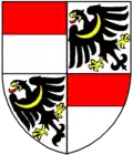 Herb Lobkowitz.(pole - orzeł)