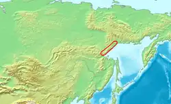 Mapa pasma górskiego