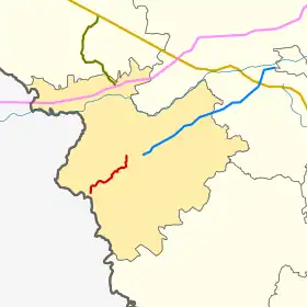 66N-1105 na mapie rejonu krasninskiego