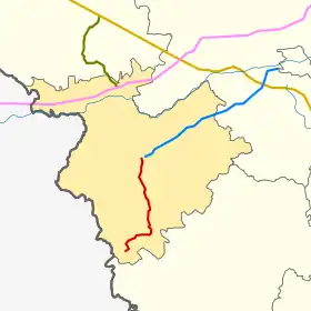 66N-1107 na mapie rejonu krasninskiego