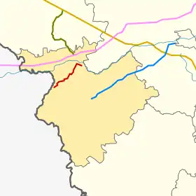 66N-1121 na mapie rejonu krasninskiego