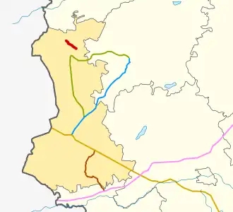 66N-1606 na mapie rejonu rudniańskiego