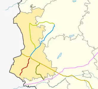 66N-1608 na mapie rejonu rudniańskiego