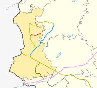 66N-1610 na mapie rejonu rudniańskiego