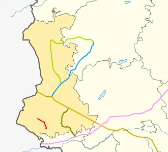 66N-1612 na mapie rejonu rudniańskiego