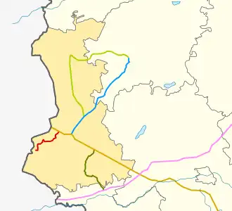 66N-1613 na mapie rejonu rudniańskiego