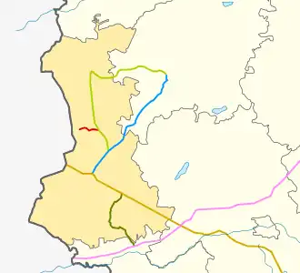 66N-1618 na mapie rejonu rudniańskiego