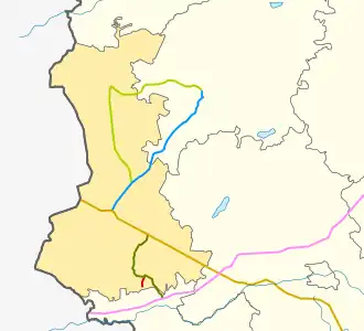 66N-1625 na mapie rejonu rudniańskiego