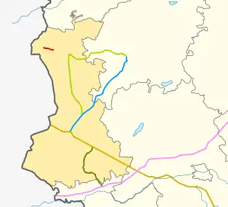 66N-1634 na mapie rejonu rudniańskiego