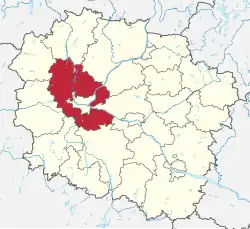 Położenie na mapie województwa