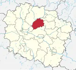 Położenie na mapie województwa