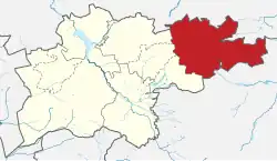 Położenie na mapie powiatu