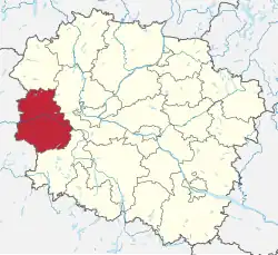 Położenie na mapie województwa