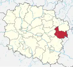 Położenie na mapie województwa