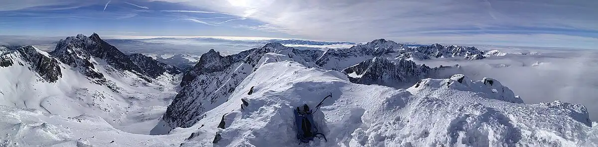 Panorama widokowa z Lodowego Szczytu