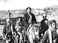 Mao z żołnierzami maszerującymi przez północne Shaanxi (1947 rok)