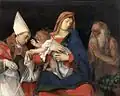 Madonna z Dzieciątkiem i święci Lorenzo Lotto, ok. 1508
