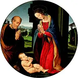 Lorenzo di Credi i uczniowie, Adoracja Chrystusa, ok. 1510