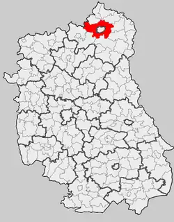 Położenie na mapie województwa