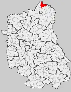 Położenie na mapie województwa