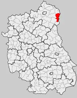 Położenie na mapie województwa