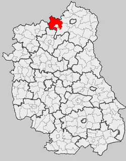 Położenie na mapie województwa