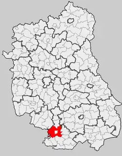 Położenie na mapie województwa