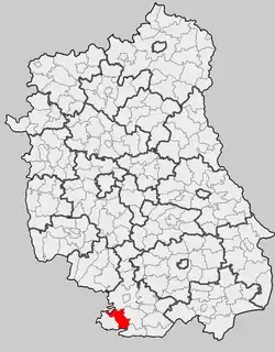 Położenie na mapie województwa