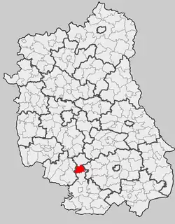 Położenie na mapie województwa