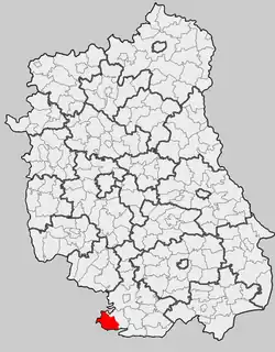 Położenie na mapie województwa