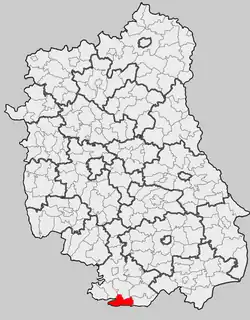 Położenie na mapie województwa